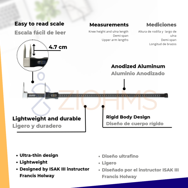 KIT ANTROPOMÉTRICO HOLWAY  COMPLETO - Imagen 3