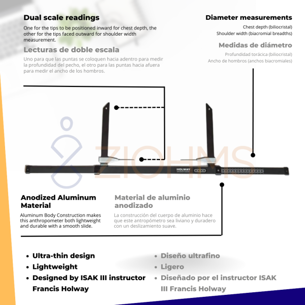 KIT ANTROPOMÉTRICO HOLWAY  COMPLETO - Imagen 5